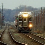 back end of the push pull comming out of the Cherry Hill station